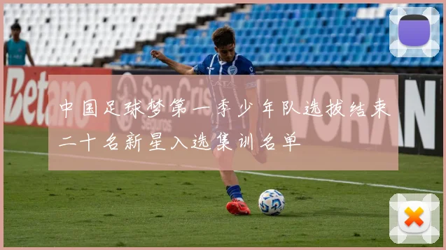 中国足球梦第一季少年队选拔结束二十名新星入选集训名单